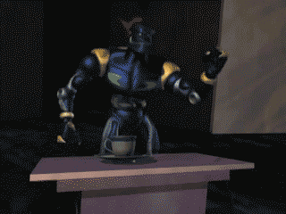 Enzo as Matrix as Megabyte as The Prisoner as Number One