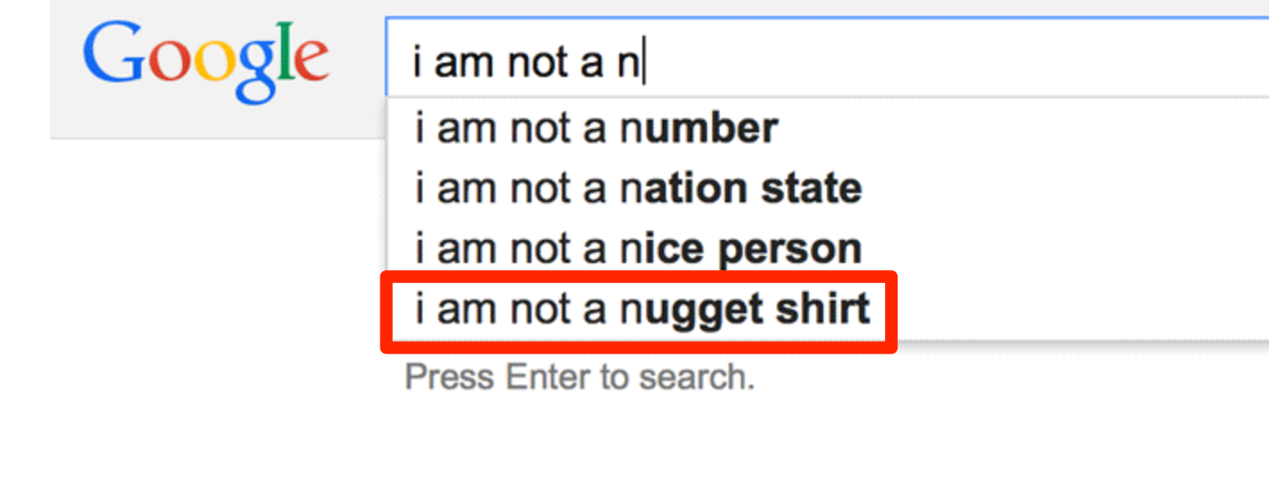 Google Says … I am Not a Number